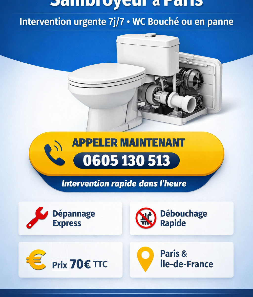 Débouchage WC Broyeur Spécialiste