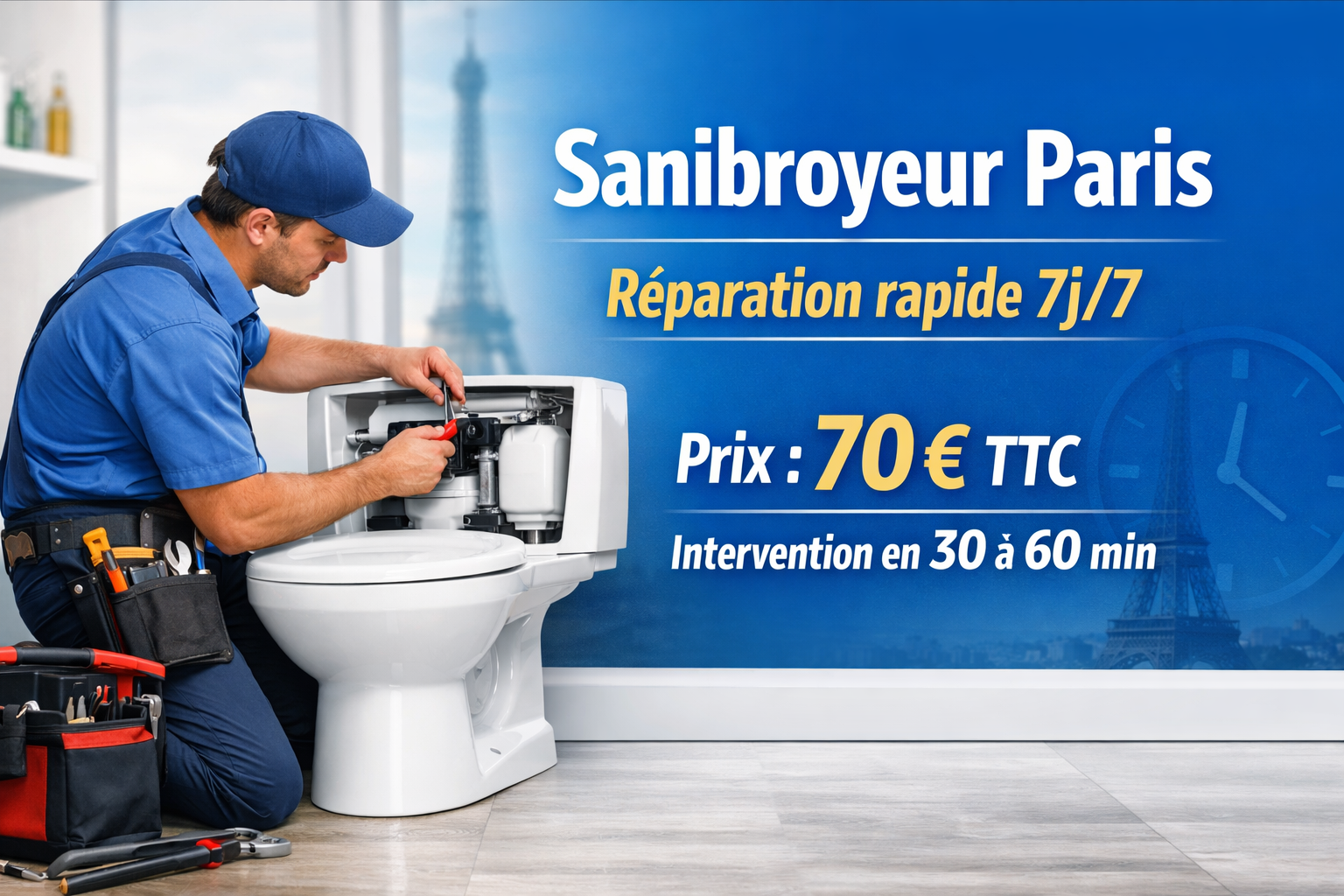réparation sanibroyeur prix